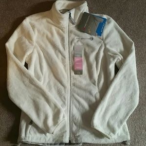 NWT Ladies White Fleece Jacket